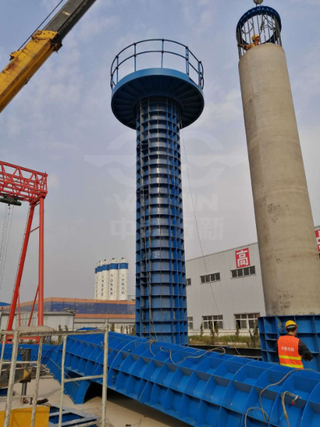 中铁四局七公司京台高速预制墩柱