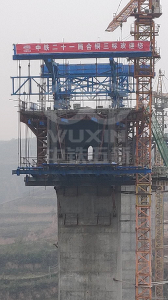 中铁二十一局合铜高速菱形挂篮租赁