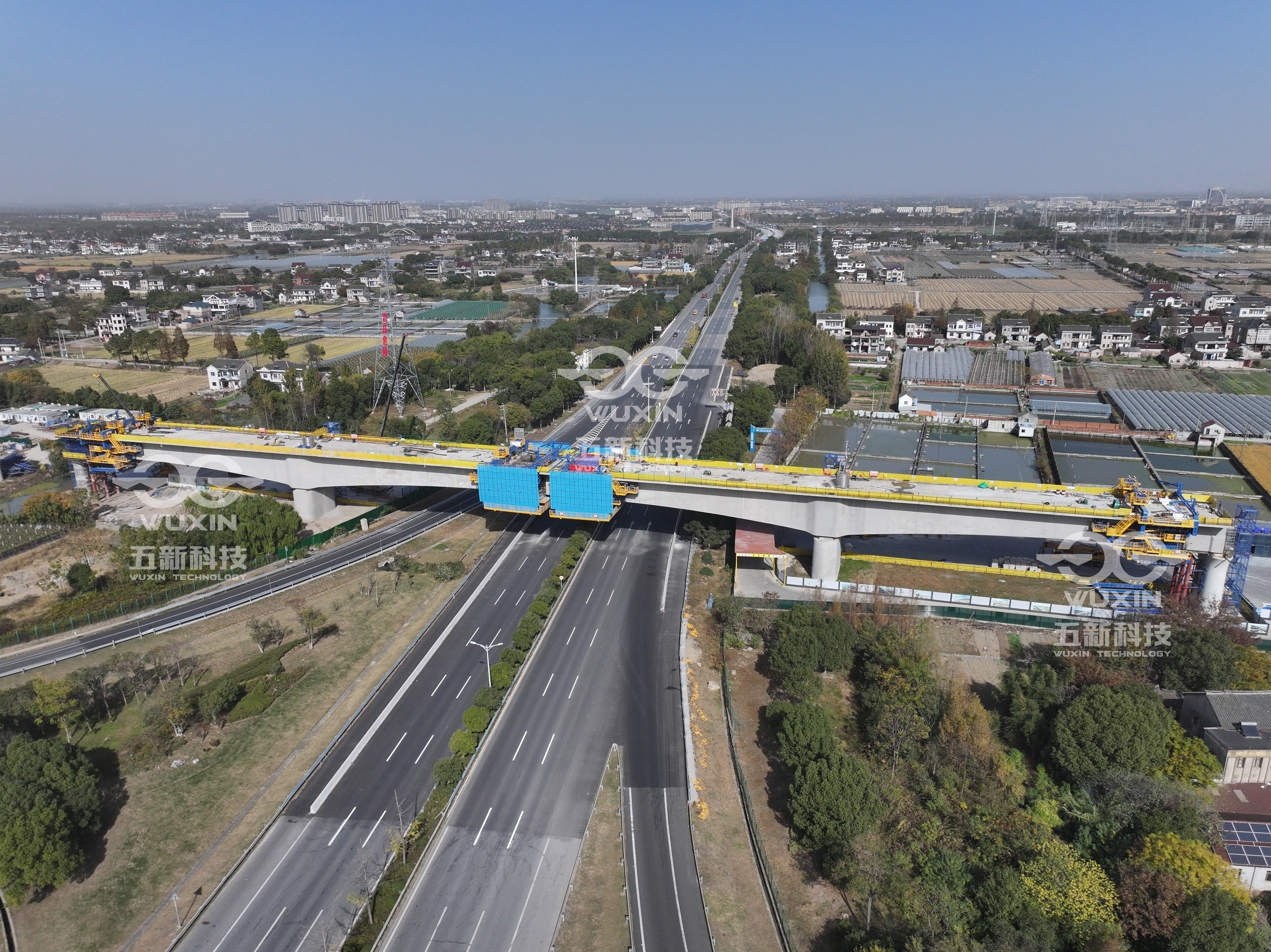 中铁七局-新建南通至宁波高速铁路-海盐特大桥跨嘉南线连续梁